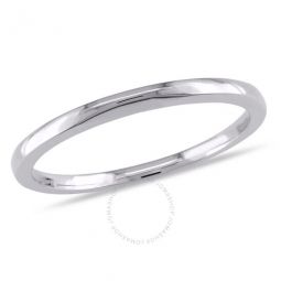 Wedding Band In 10K White Gold