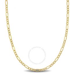 2.5mm Figaro Link Chain Necklace In 10K Yellow Gold, 18 In