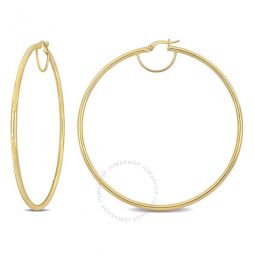 60mm Hoop Earrings In 14K Yellow Gold (2.5mm Wide)