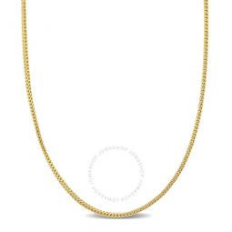 1.85mm Franco Link Chain Necklace in 10k Yellow Gold- 18 in