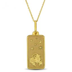 Scorpio Horoscope Necklace In 10K Yellow Gold
