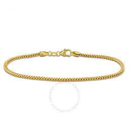 1.85mm Franco Link Bracelet In 10K Yellow Gold, 9 In