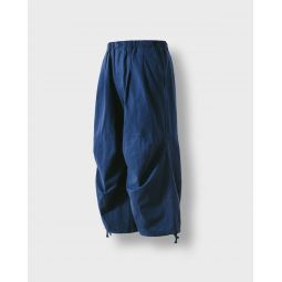 Lazy Twill Balloon Pants - Blue