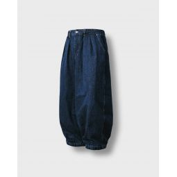 Rigid Indigo Denim Balloon Pants