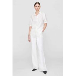 Bruni Linen Blend Shirt - White