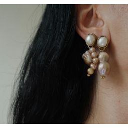 She is Rare Earrings - Mauve/Gold