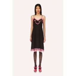 Lingerie Chiffon Slip Dress - Rose