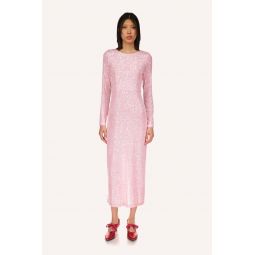 Sequin Mesh Dress - Baby Pink