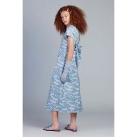 Sauvage Jacquard Dress - Powder Blue Multi