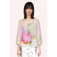Impressionism Butterfly Blouse - Rainbow Multi