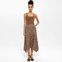 Asymmetric Skirt - Shahmaran Print
