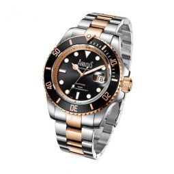 Wall Street Automatic Black Dial Mens Watch