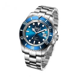 Wall Street Automatic Blue Dial Mens Watch