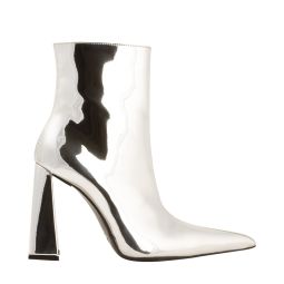 A Heel PVC Boot - Silver