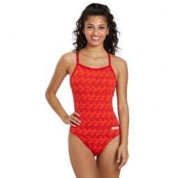 Arena Womens Ride The Wave Light Drop Back One Piece Swimsuit