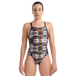 Arena Womens Super Fly Back Allover One Piece Swimsuit