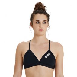 Arena Womens Solid Tie Back Bikini Top