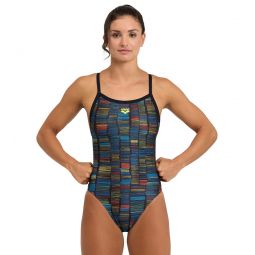 Arena Womens Slow Motion Xcross Back One Piece Swimsuit