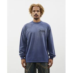 Sunbleached Temple LS Tee - Faded Navy