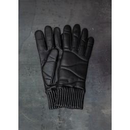Lambskin/Cashmere Gloves - Black