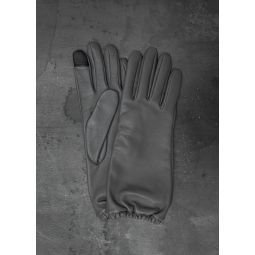 Lambskin Cashmere Gloves - Charcoal/Black