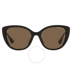 Dark Brown Cat Eye Ladies Sunglasses