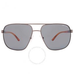 Polarized Grey Navigator Mens Sunglasses