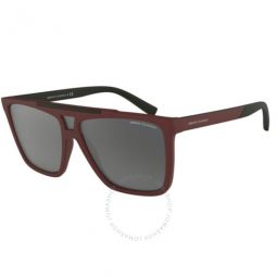 Grey Mirror Browline Mens Sunglasses