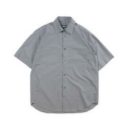 Stereo Pima Short Sleeve Over Shirt - Storm Grey