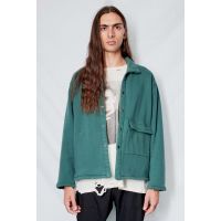 Fleece Shirt Coat - Green
