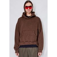 Brown Garment Dye Pullover Hoodie - Brown