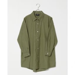 Oversized Overlay Flannel Shirt - Hunter