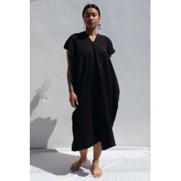 Long Crescent Dress - Black