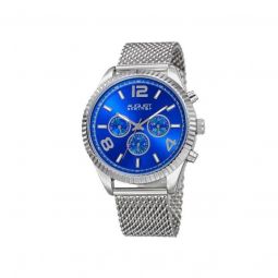 Mens Stainless Steel Blue Dial