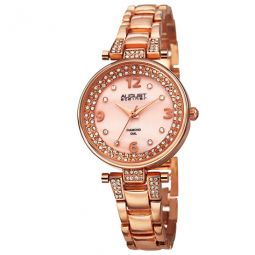 Diamond Pink Mother of Pearl Dial Ladies Watch