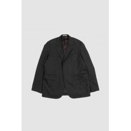 luefaced Wool Dobby Over Jacket - Charcoal