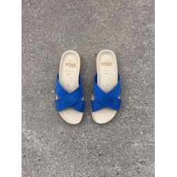 Sendai Nobuck leather sandals - Royal Blue