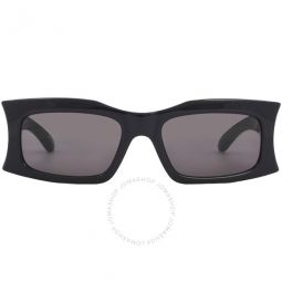 Grey Rectangular Unisex Sunglasses