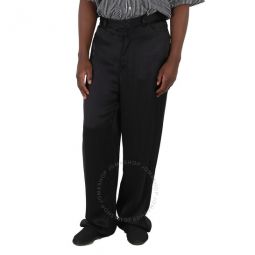 Mens Black 5-Pocket Fluid Tailored Trousers, Brand Size 44 (Waist Size 28)