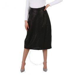 Black High-Waisted Midi Large Skirt, Brand Size 36 (US Size 6)