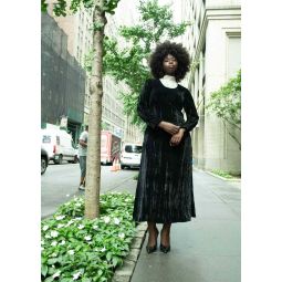 Batsheva Maryjane Dress - Black Velvet
