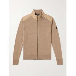 Kelby Slim-Fit Shell-Trimmed Wool Zip-Up Cardigan