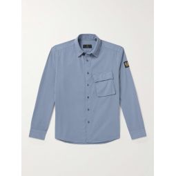 Scale Garment-Dyed Cotton-Twill Shirt