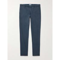 Tapered Linen Drawtsring Trousers