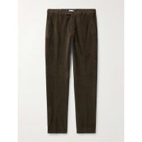 Slim-Fit Tapered Cotton-Blend Corduroy Trousers