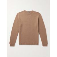 Slim-Fit Brushed Wool and Cashmere-Blend Sweater