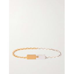 Gold Vermeil and Sterling Silver Chain Bracelet