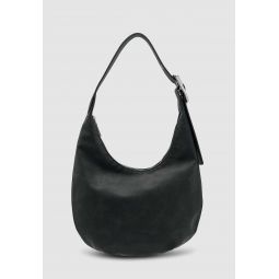 Corn Suede Everyday Croissant Bag - Black