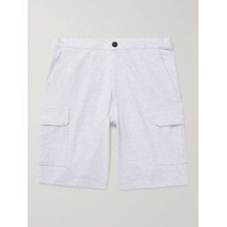 Straight-Leg Cotton-Blend Jersey Drawstring Shorts