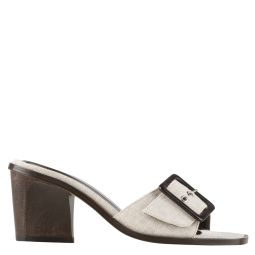 Silvia Mule - Natural Linen